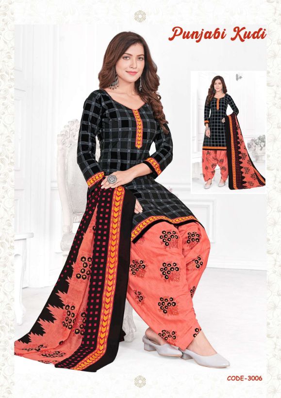 Madhav Punjabi Kudi 3 Ready Made Regular Wear Cotton Printed Ready Made Dress Collection